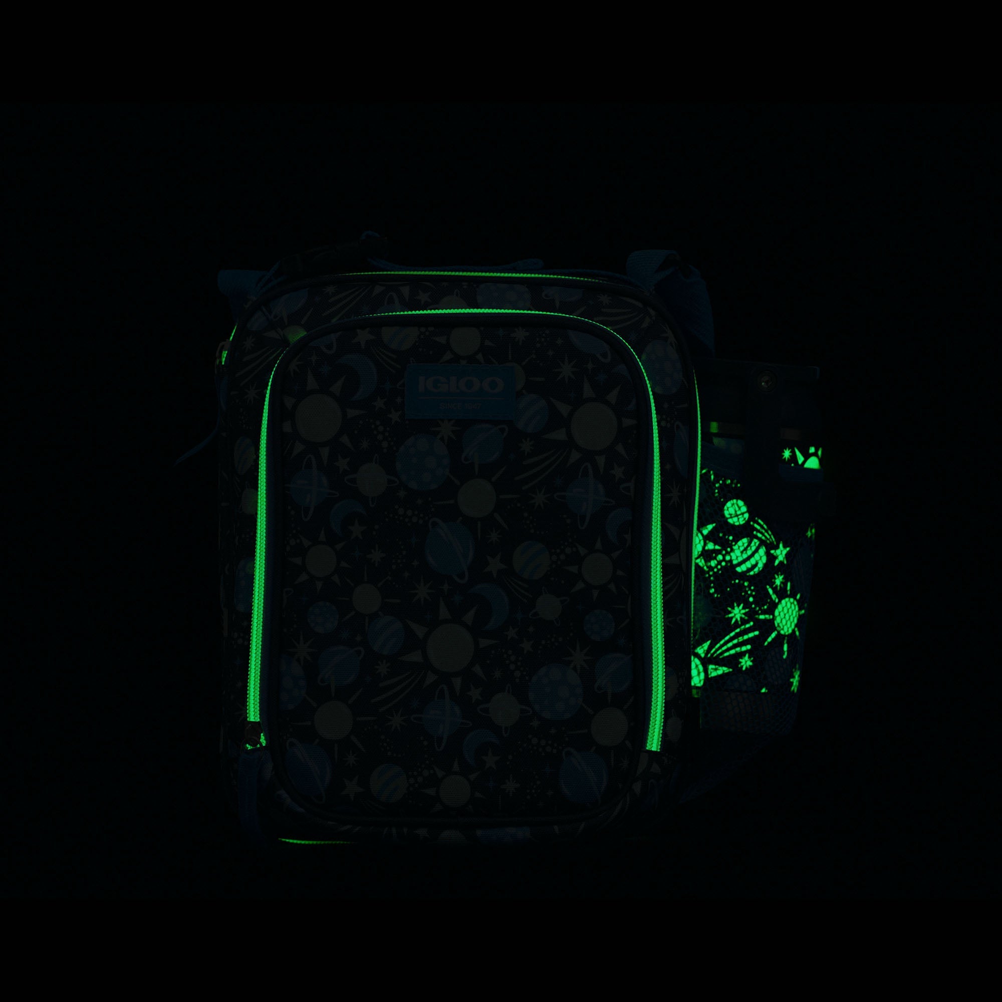 Kids Lunch Glow Vertical Cooler + Bento Box R4 - Cosmic Glow - Product View
