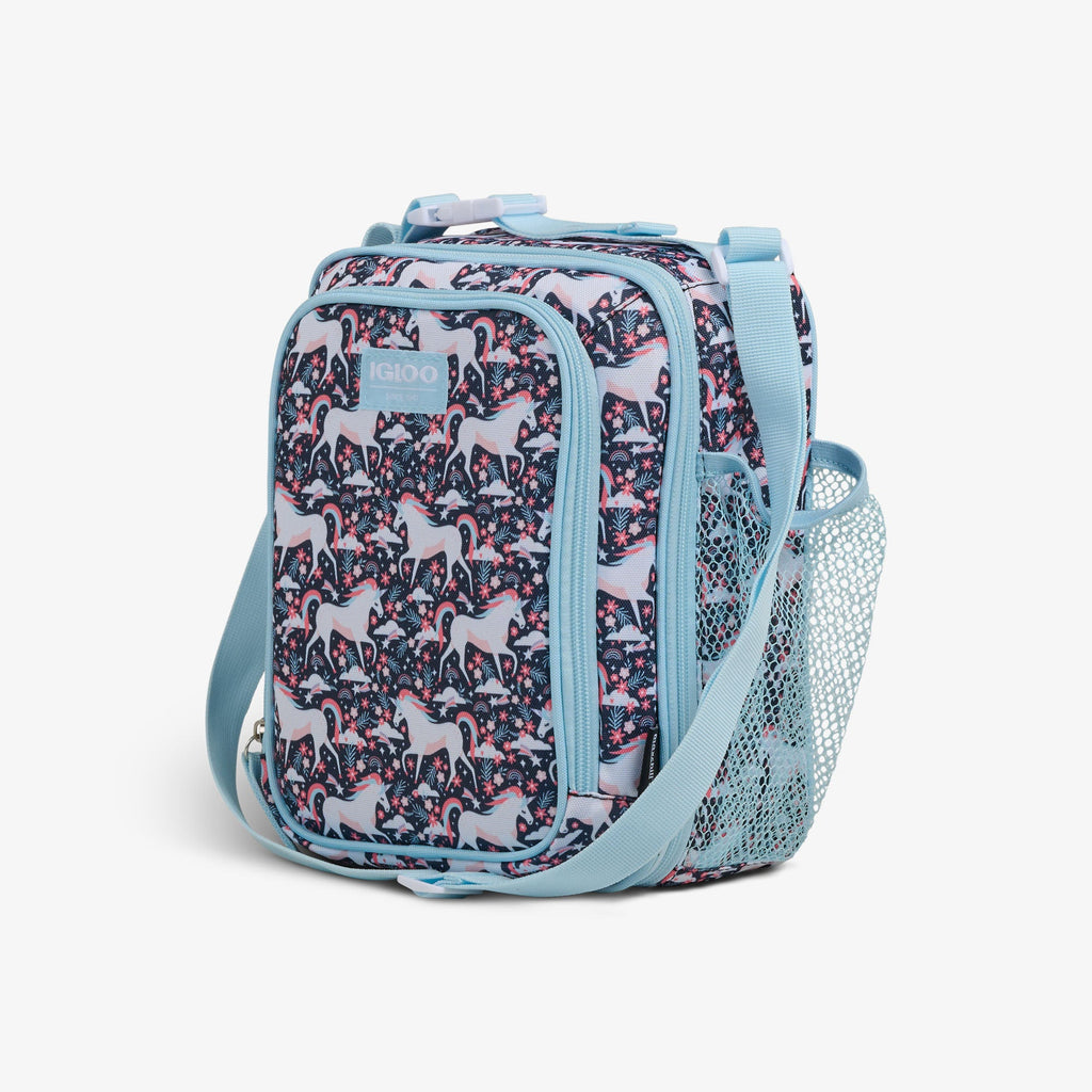 Kids Lunch Vertical Cooler + Bento Box G9 - Unicorns - Product View