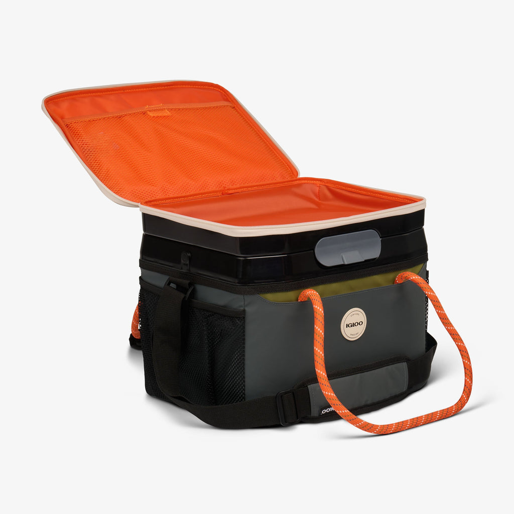 Summit Cool Fusion 18-Can Cooler Bag D7 - Tactical Gray - Open View
