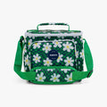 Retro Square Lunch Bag N6 - Psychedelic Daisy - Front View