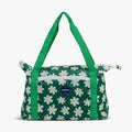 Retro Packable Puffer 20-Can Cooler Bag D4 - Psychedelic Daisy - Front View