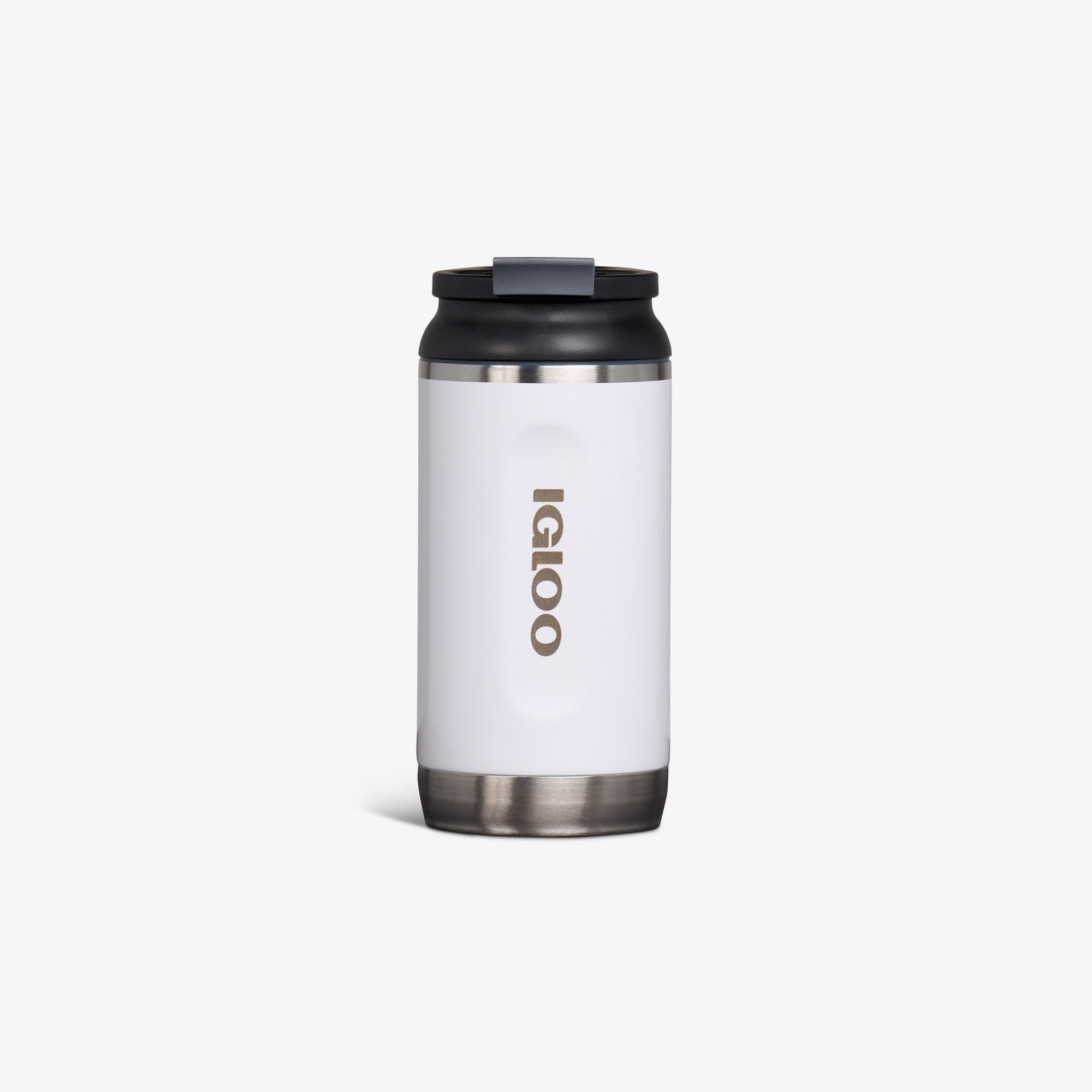 12 Oz Flip ‘n’ Sip Tumbler X3 - Gloss White - Front View