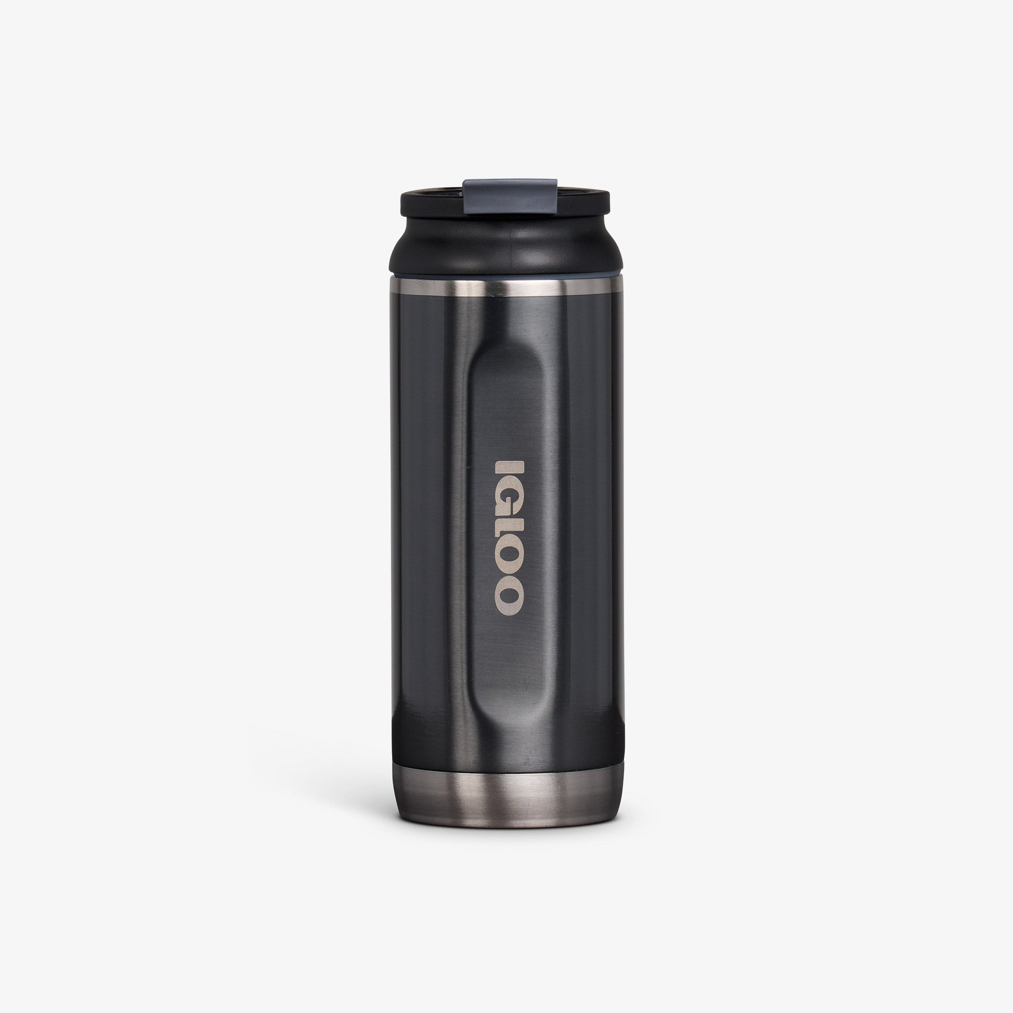 16 Oz Flip ‘n’ Sip Tumbler Y5 - Gloss Carbonite - Front View