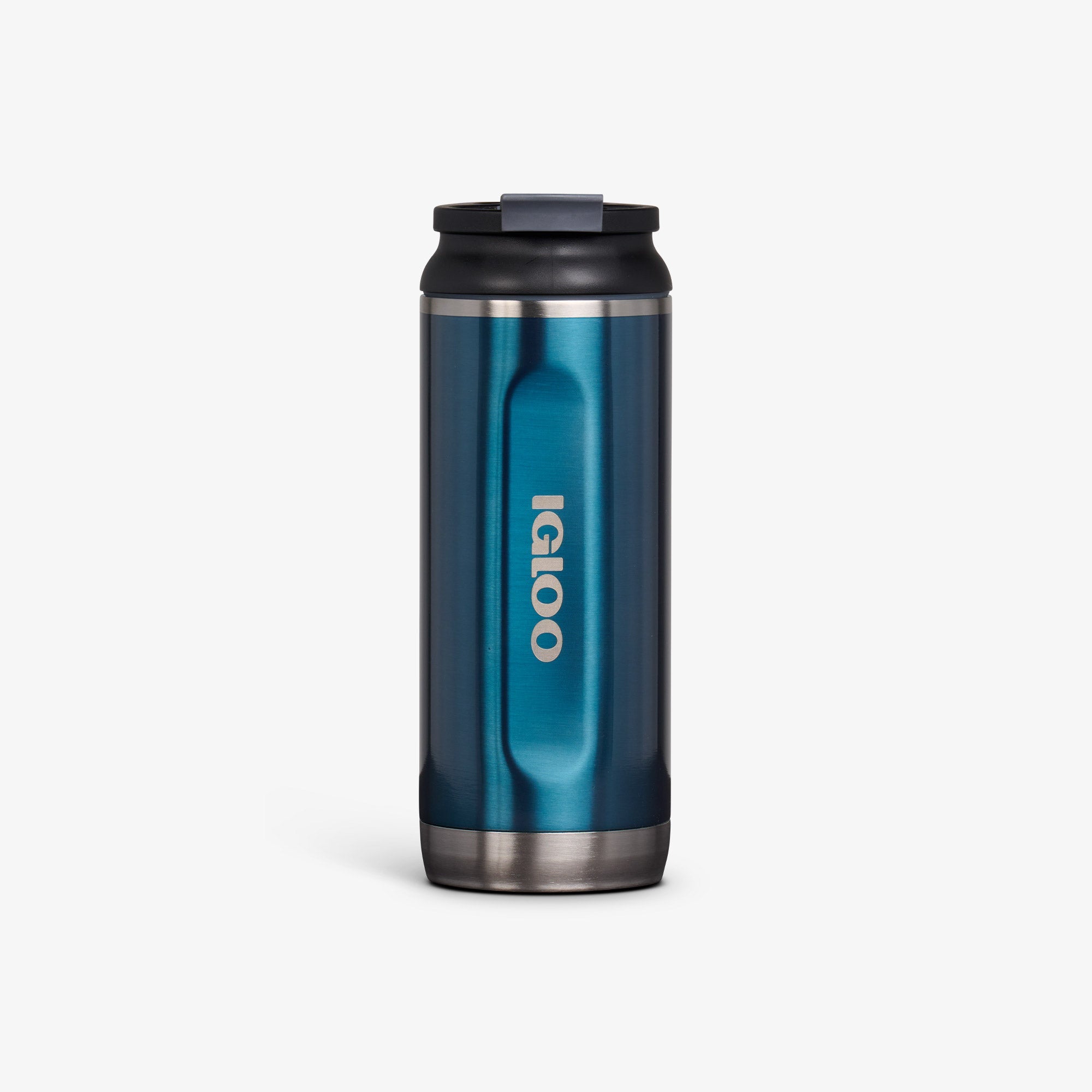 16 Oz Flip ‘n’ Sip Tumbler Y5 - Gloss Modern Blue - Front View