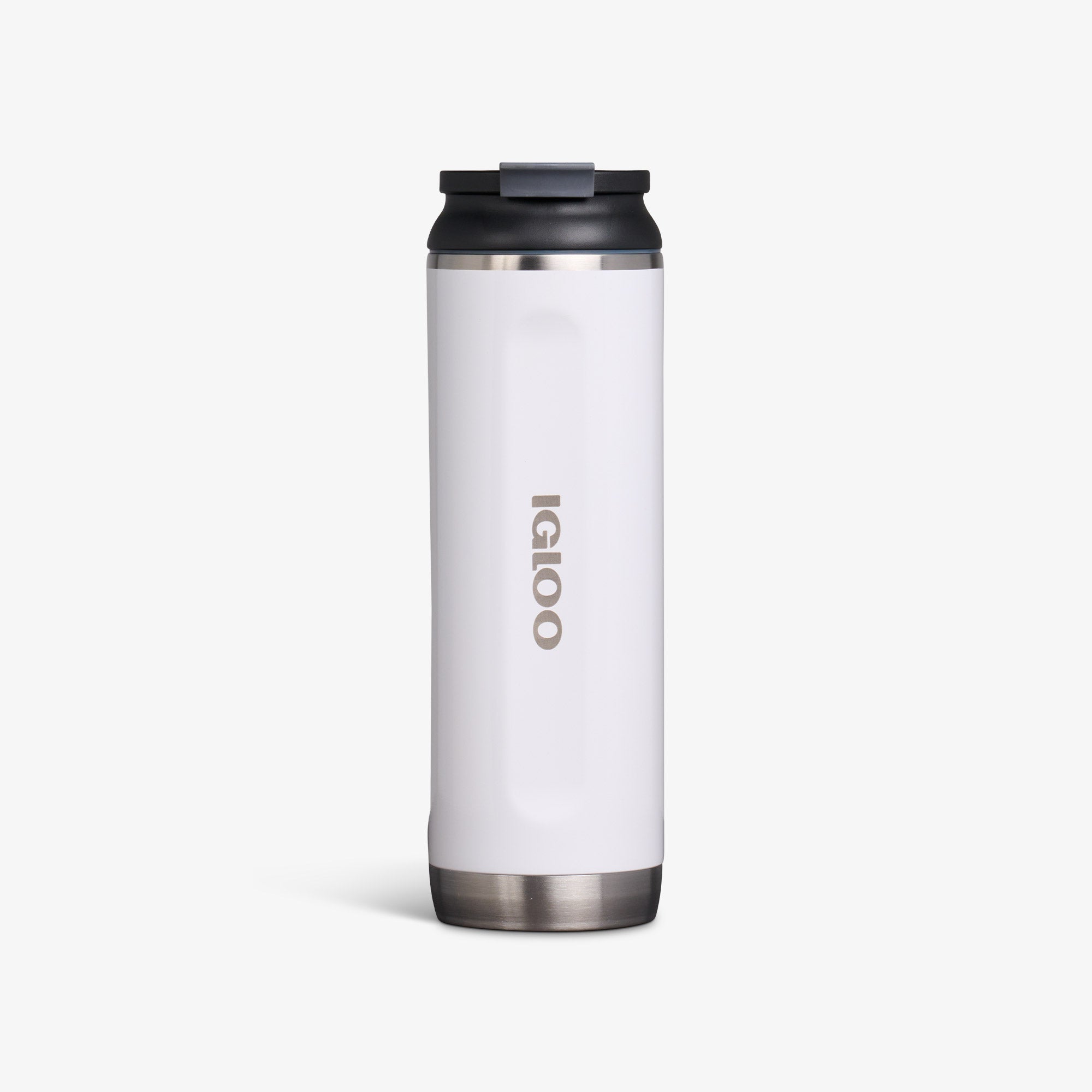 20 Oz Flip ‘n’ Sip Tumbler T9 - Gloss White - Front View