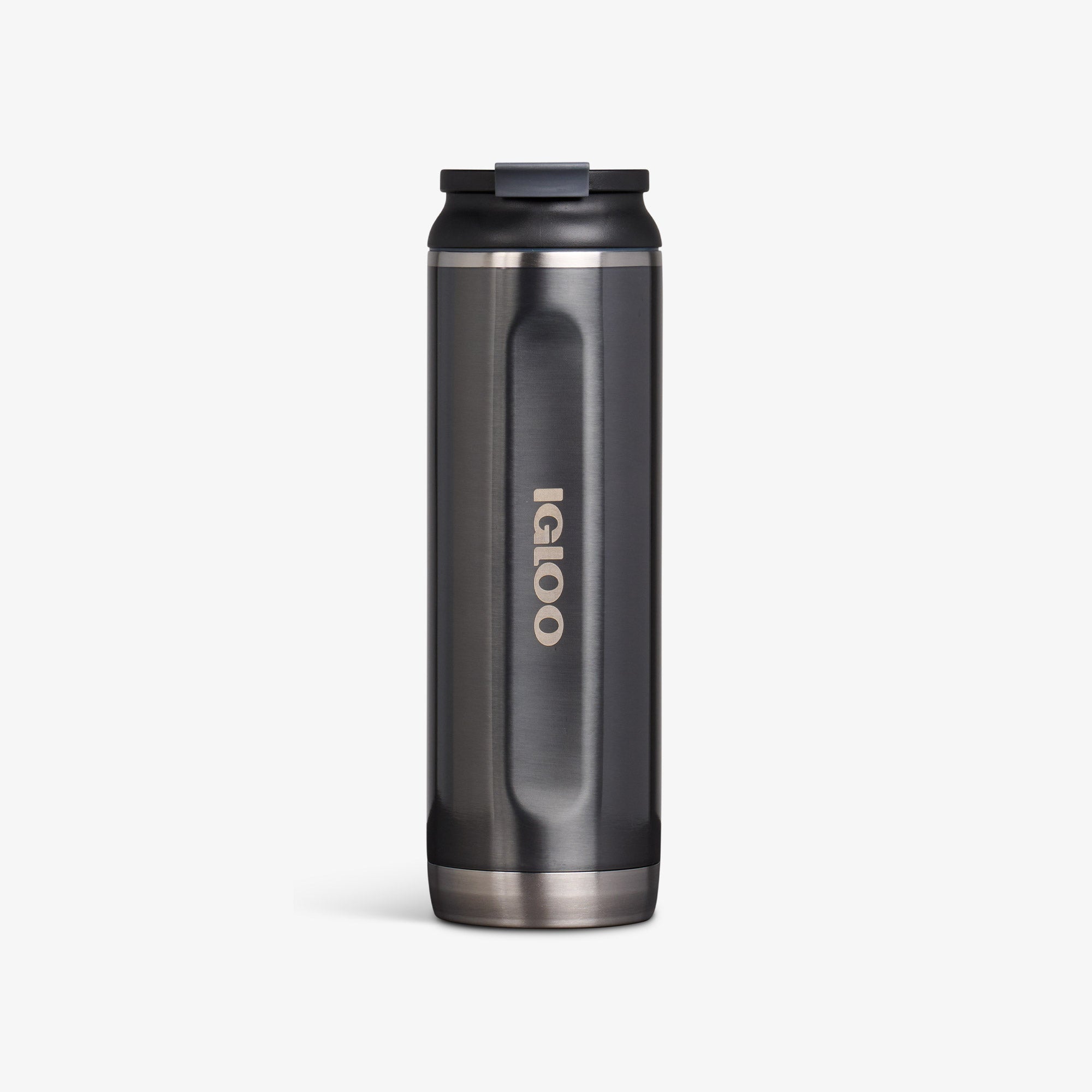 20 Oz Flip ‘n’ Sip Tumbler T9 - Gloss Carbonite - Front View