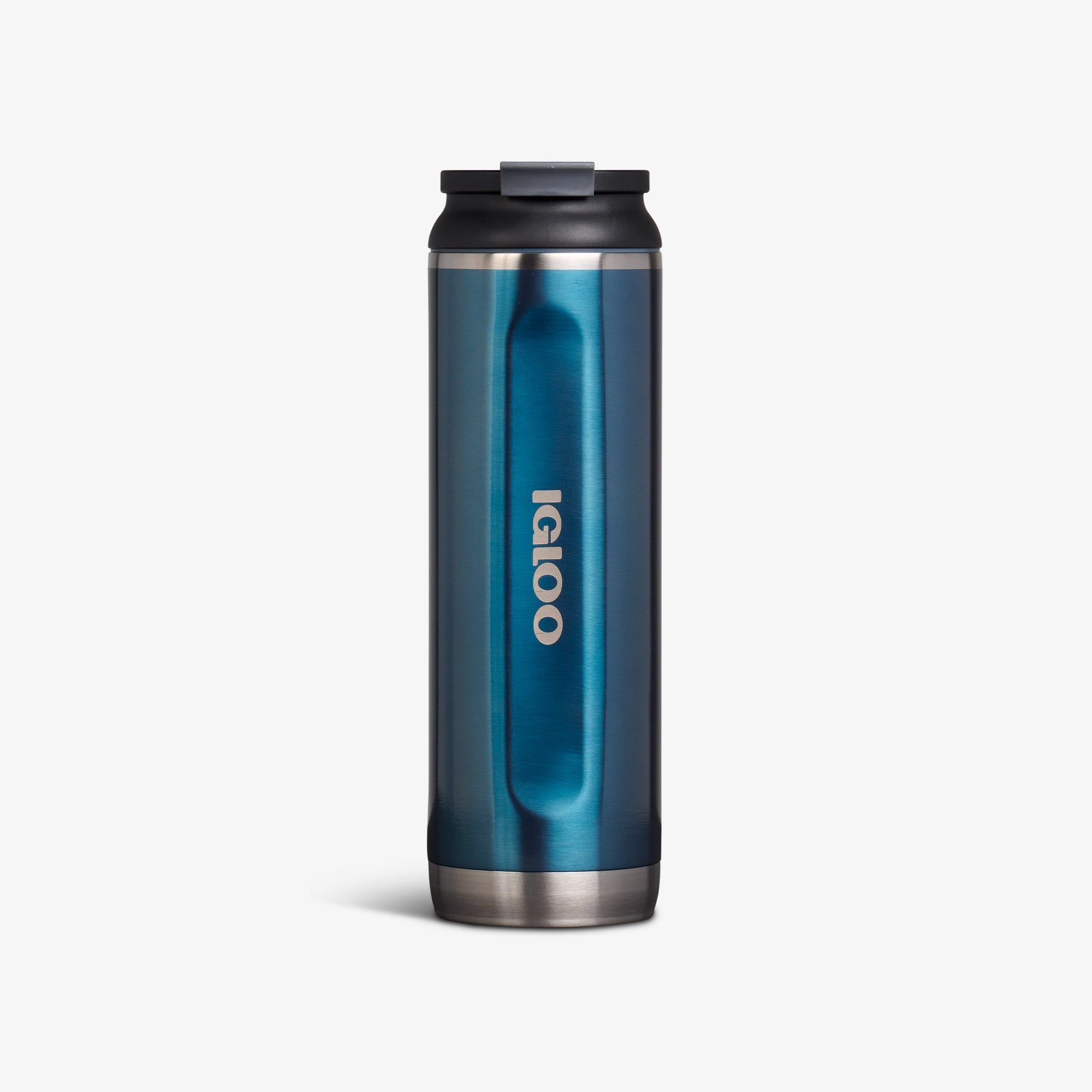 20 Oz Flip ‘n’ Sip Tumbler T9 - Gloss Modern Blue - Front View