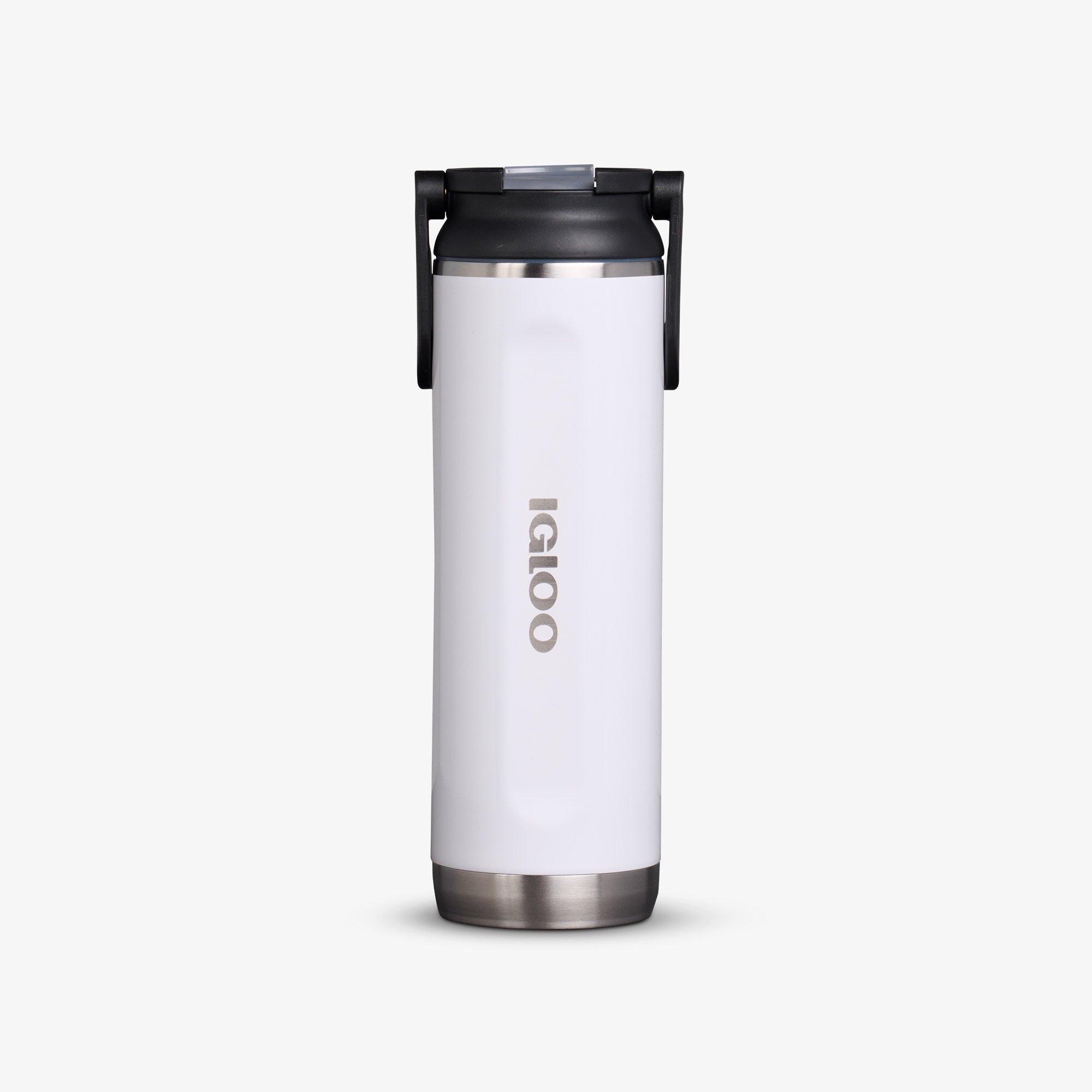 20 Oz Sport Sipper Bottle R7 - Gloss White - Front View