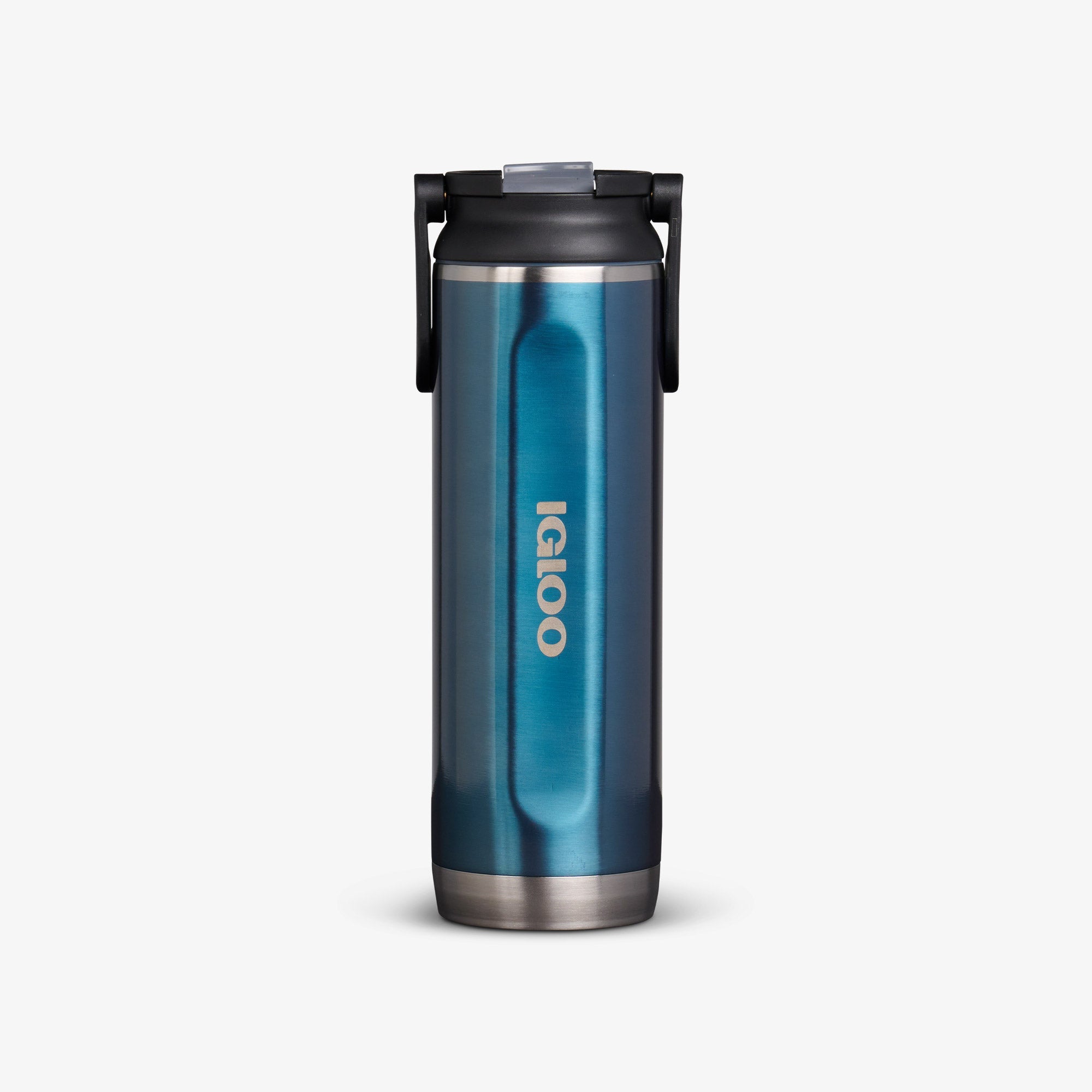 20 Oz Sport Sipper Bottle R7 - Gloss Modern Blue - Front View