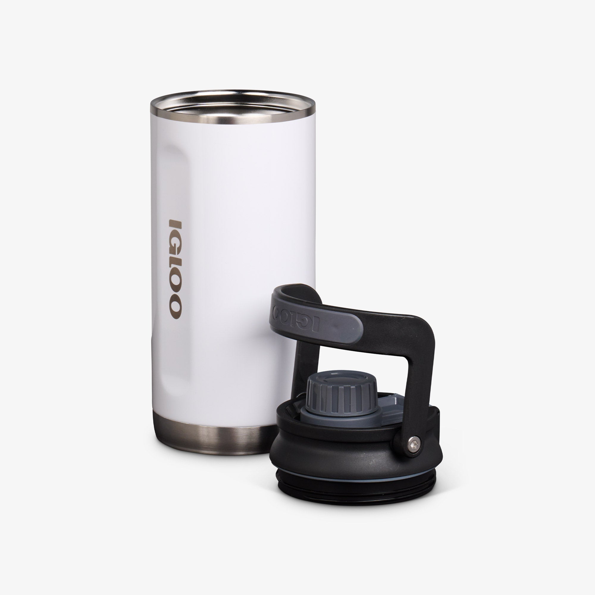 36 Oz Twist ‘n’ Chug Bottle Y6 - Gloss White - Open View
