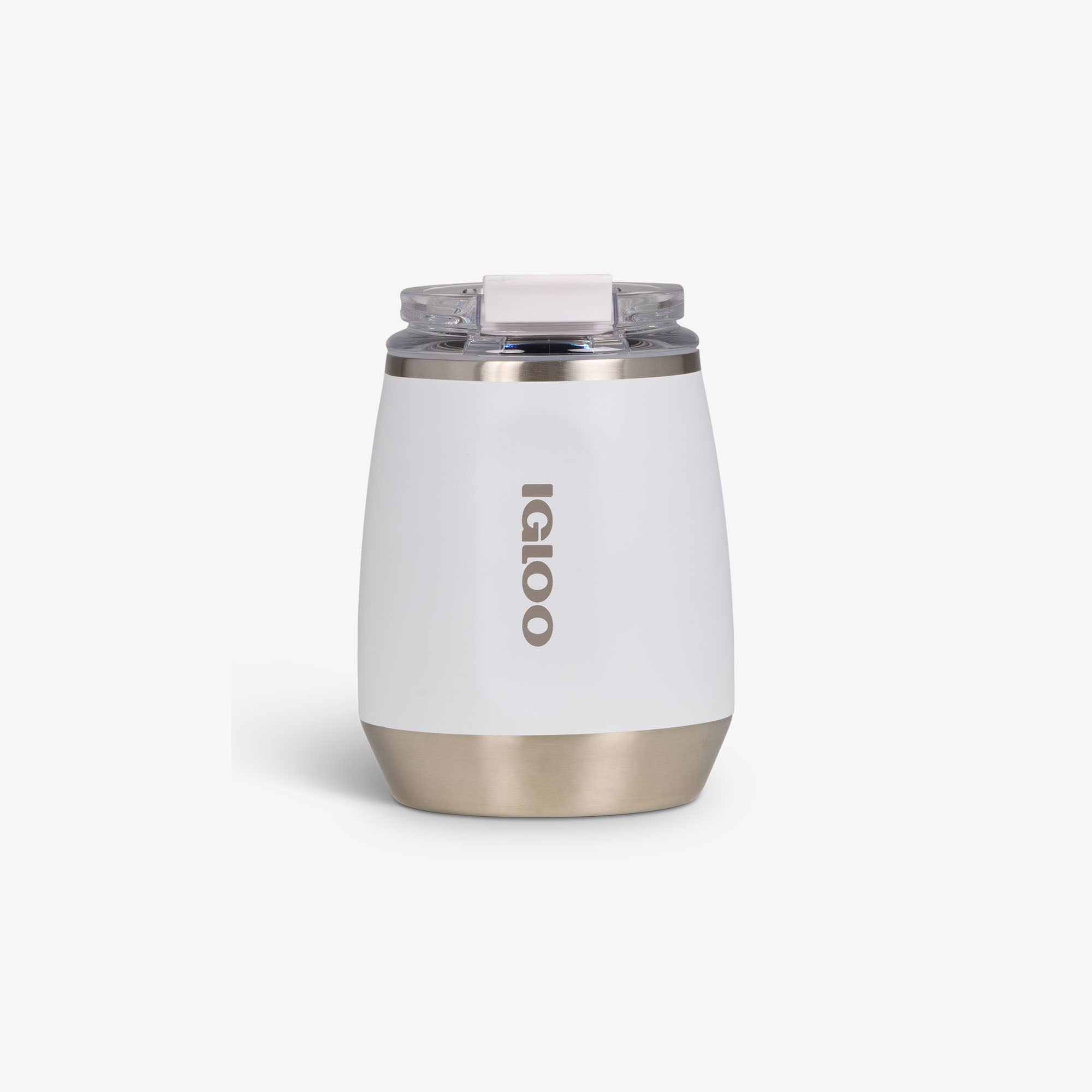10 Oz Wine Tumbler C1 - White - White - Custom - Front View