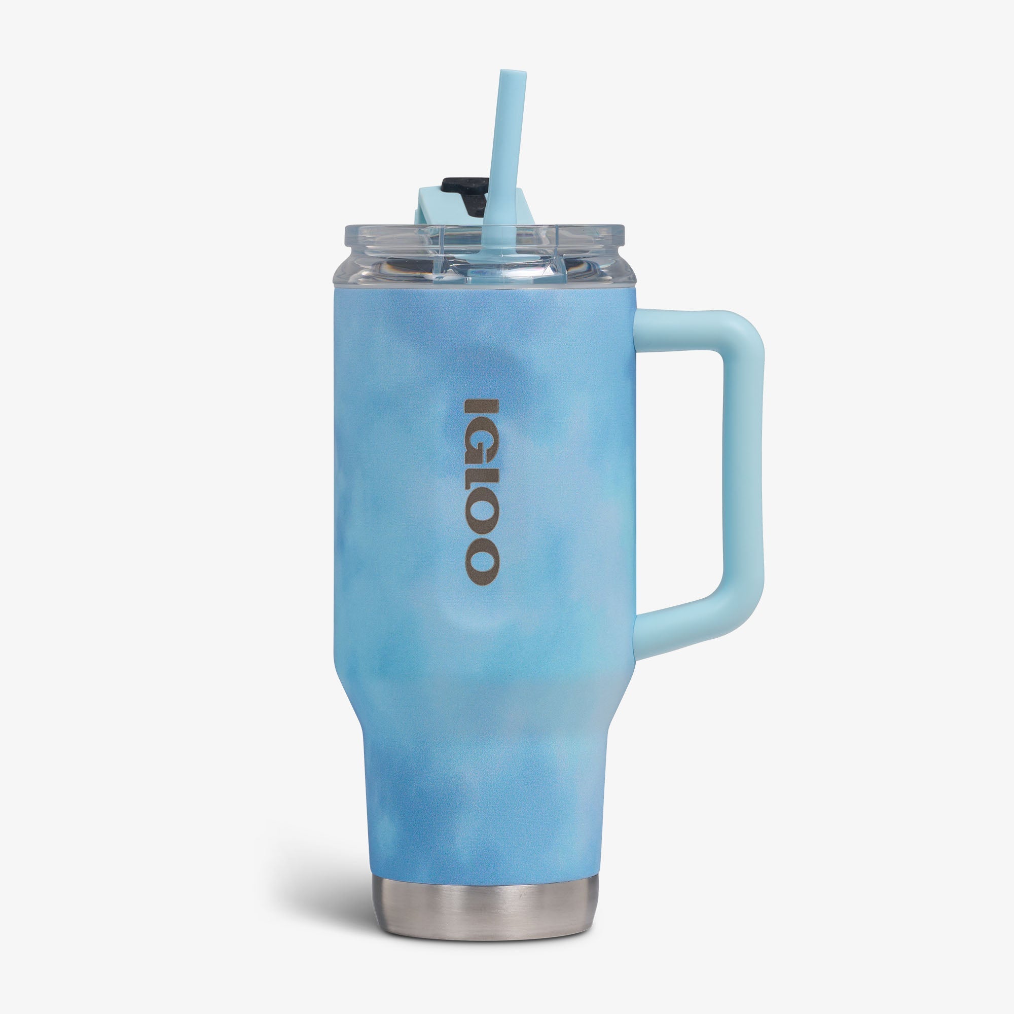 32 Oz Flip ‘n’ Sip Travel Mug X1 - Cloud Powder Blue - Front View