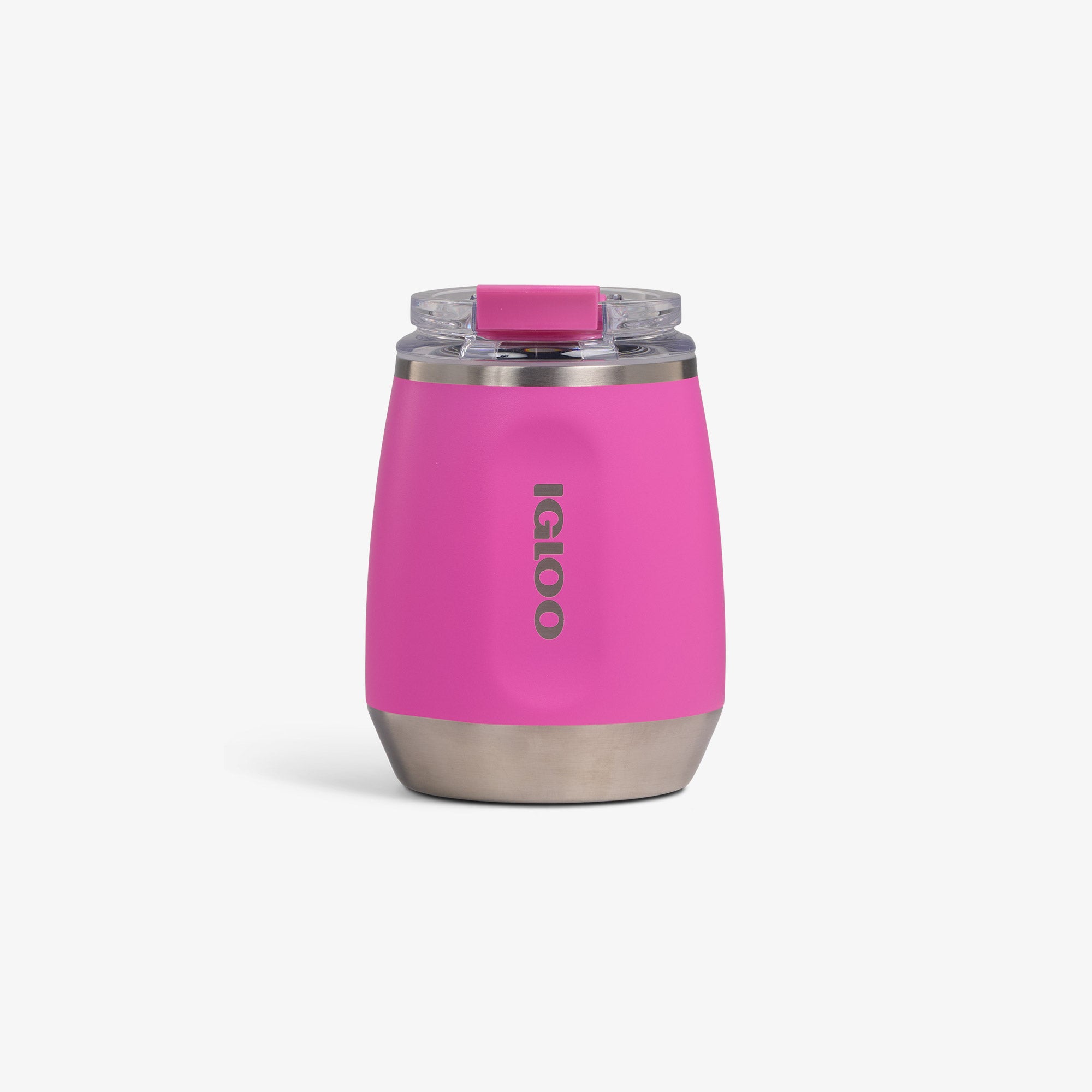 10 Oz Wine Tumbler C1 - Pink Fizz - Custom - Pink Fizz - Front View