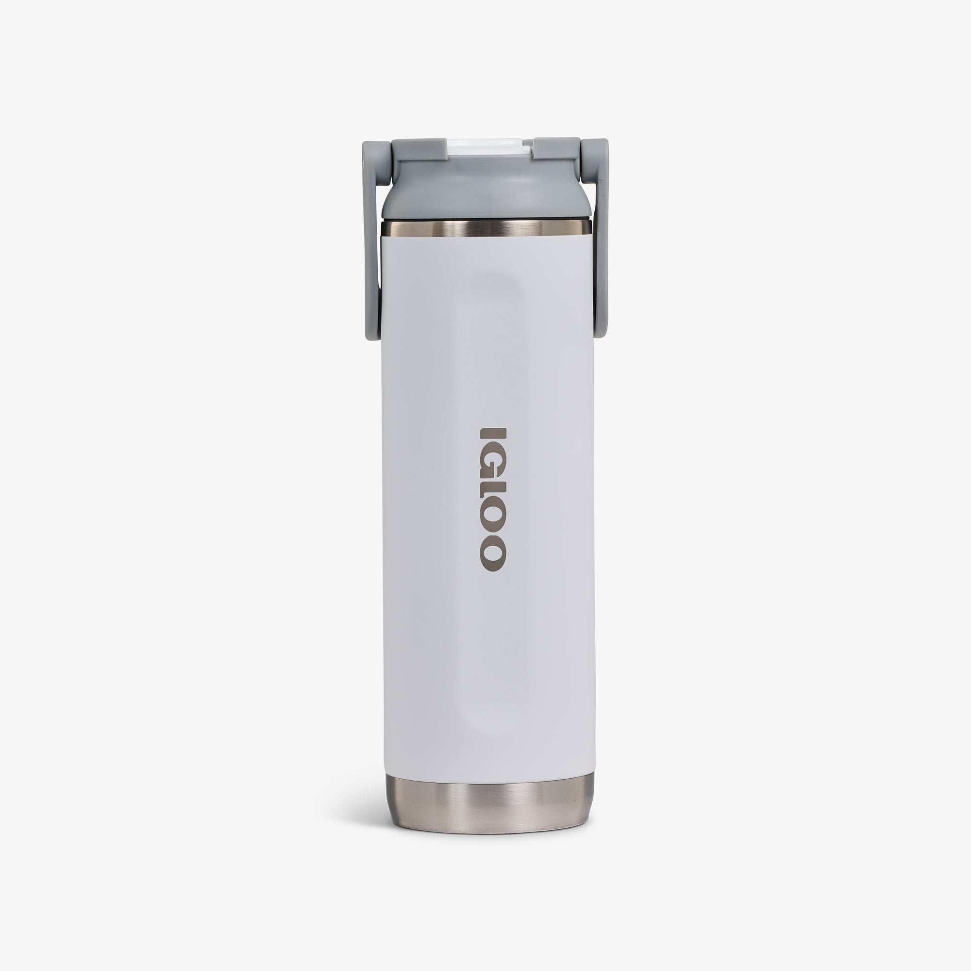 20 Oz Sport Sipper Bottle R7 - White - Front View