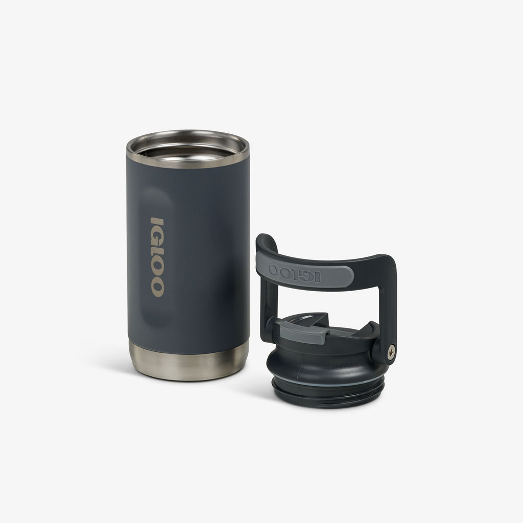 12 Oz Flip ‘n’ Sip Tumbler X3 - Carbonite - Open View