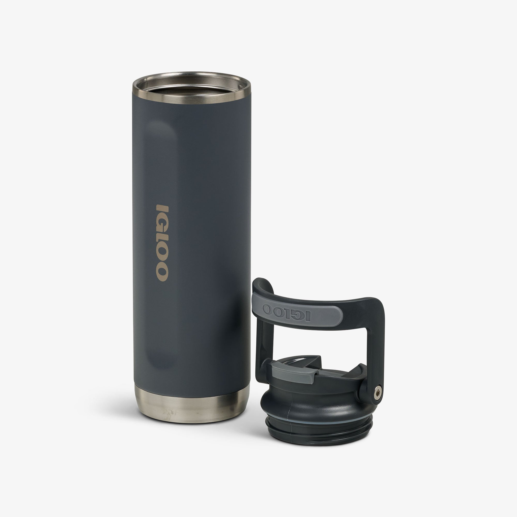 20 Oz Flip ‘n’ Sip Tumbler T9 - Carbonite - Open View