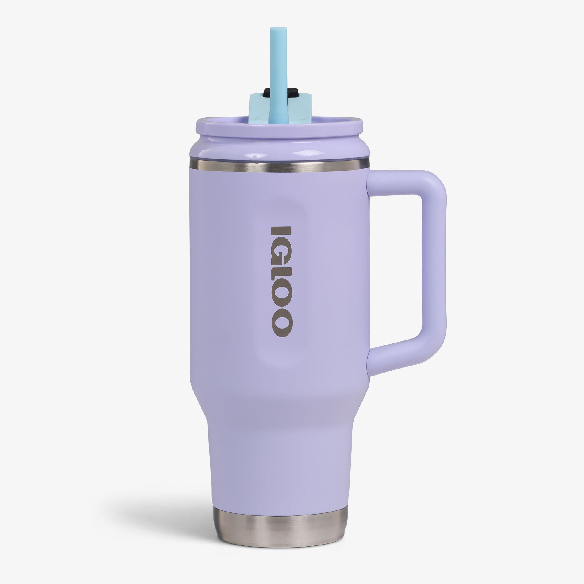 32 Oz Flip ‘n’ Sip Travel Mug X1 - Lilac Breeze - Lilac Breeze - Custom - Strap View