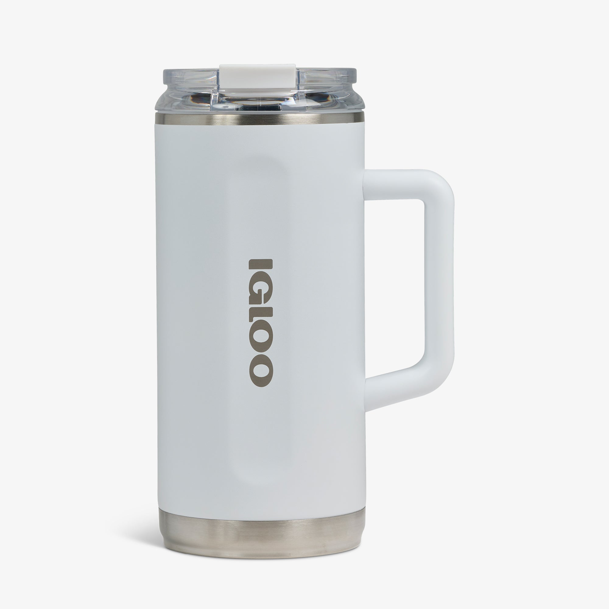 1L Beer Mug S9 - White - Front View