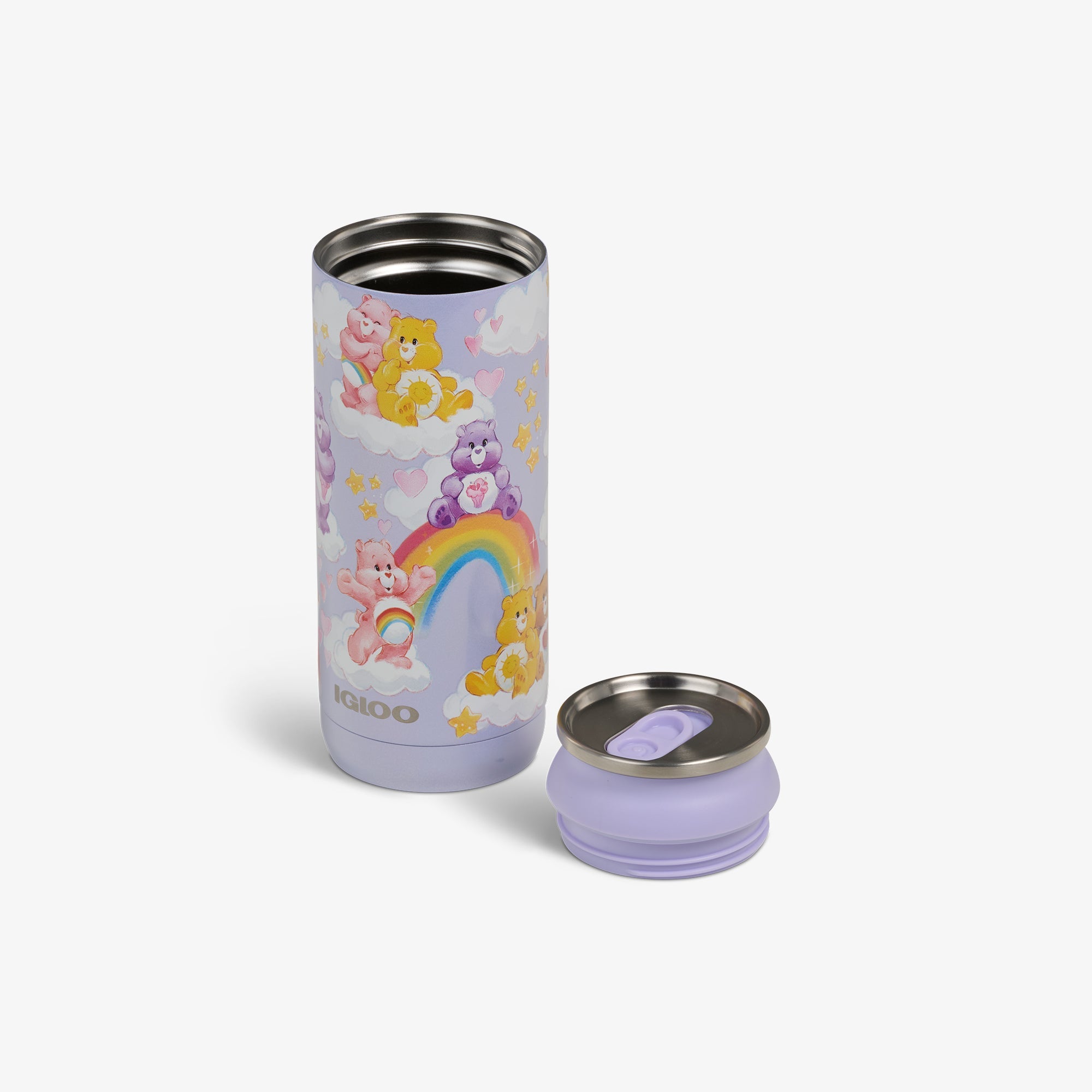 The Care Bears™ 16 Oz Can A9 - Purple - Open View
