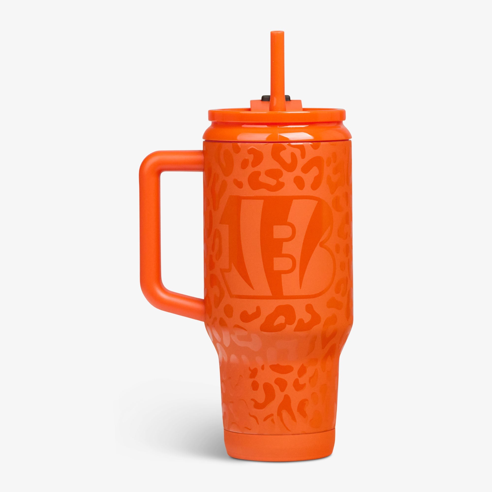 NFL 32 Oz Leopard Flip ‘n’ Sip Travel Mug L8 - Bengals - Product View