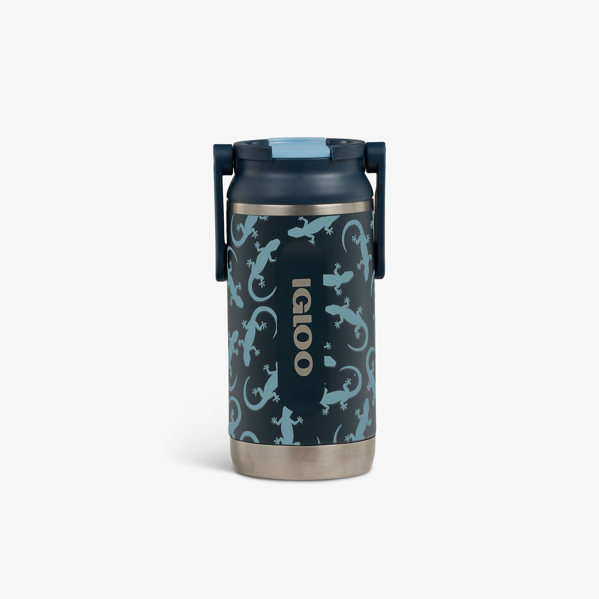 Kids Lunch Glow 12 Oz Sipper Bottle C6 - Lizard Glow - Front View