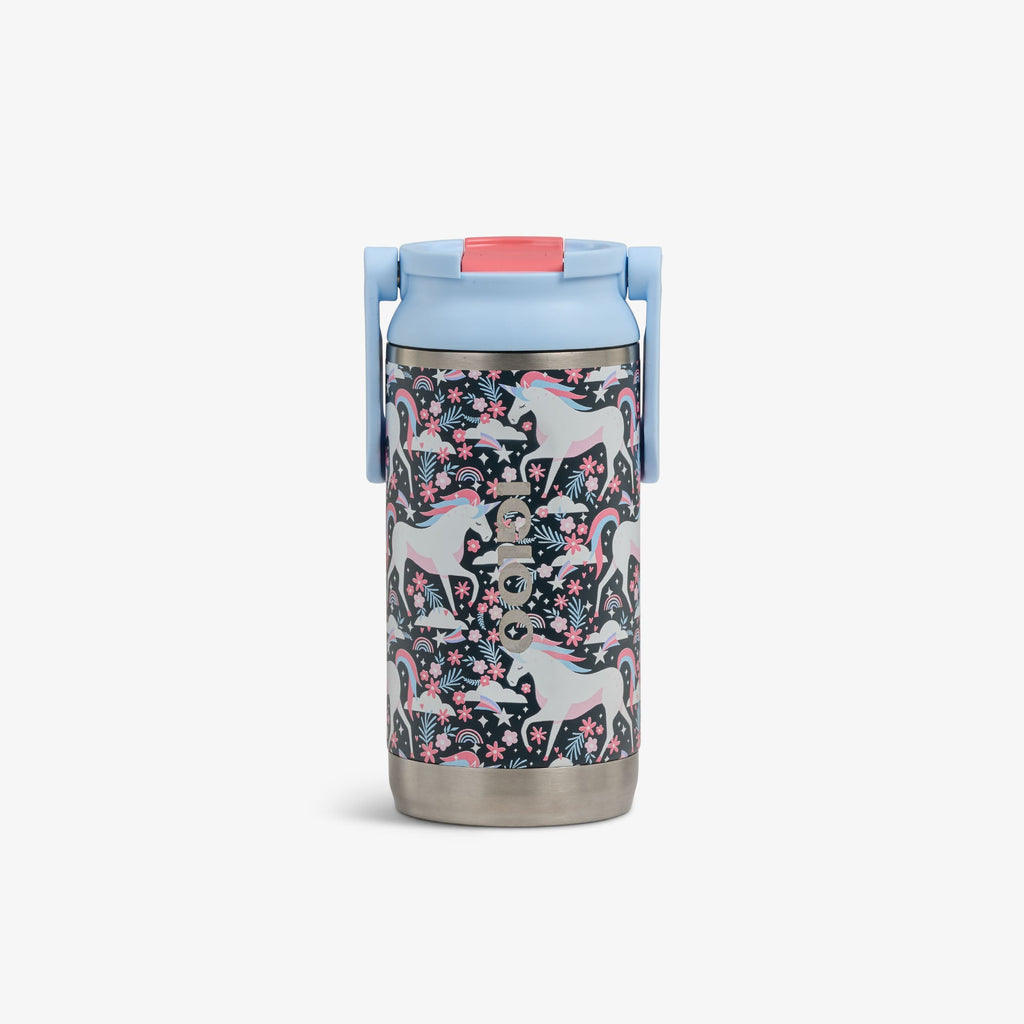 Kids Lunch 12 Oz Sipper Bottle L6 - Unicorns - Front View