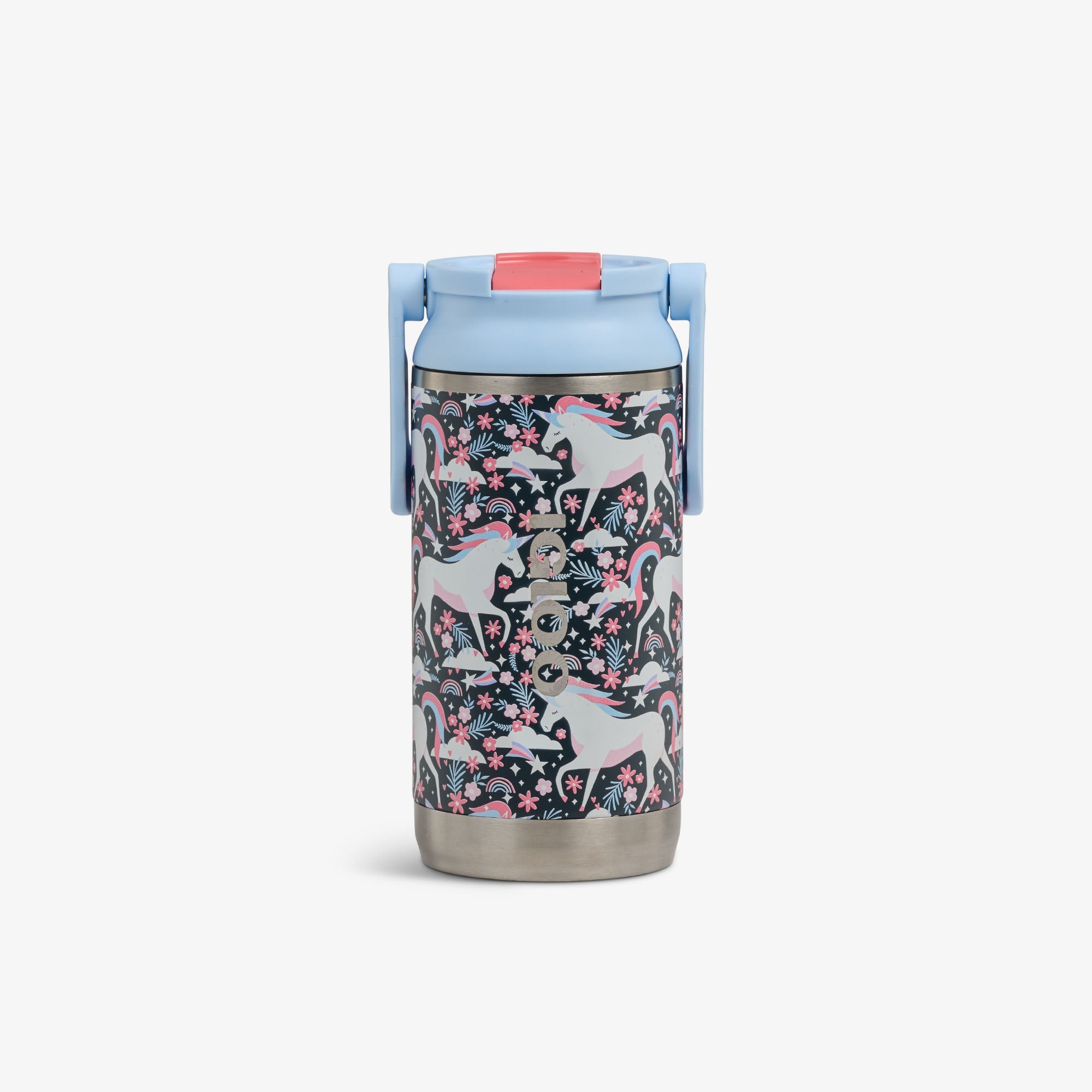 Kids Lunch 12 Oz Sipper Bottle L6 - Unicorns - Front View