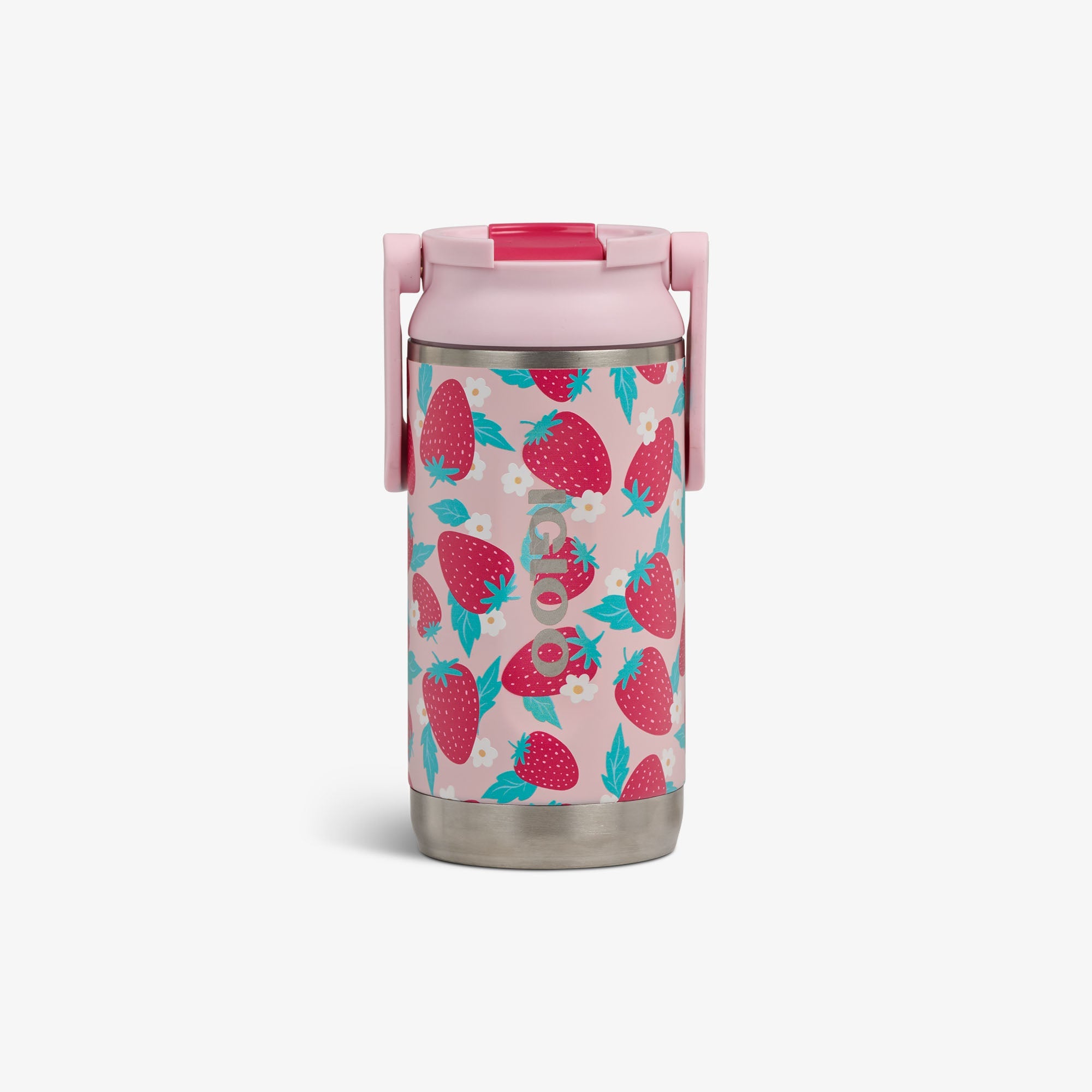 Kids Lunch 12 Oz Sipper Bottle L6 - Strawberries - Front View