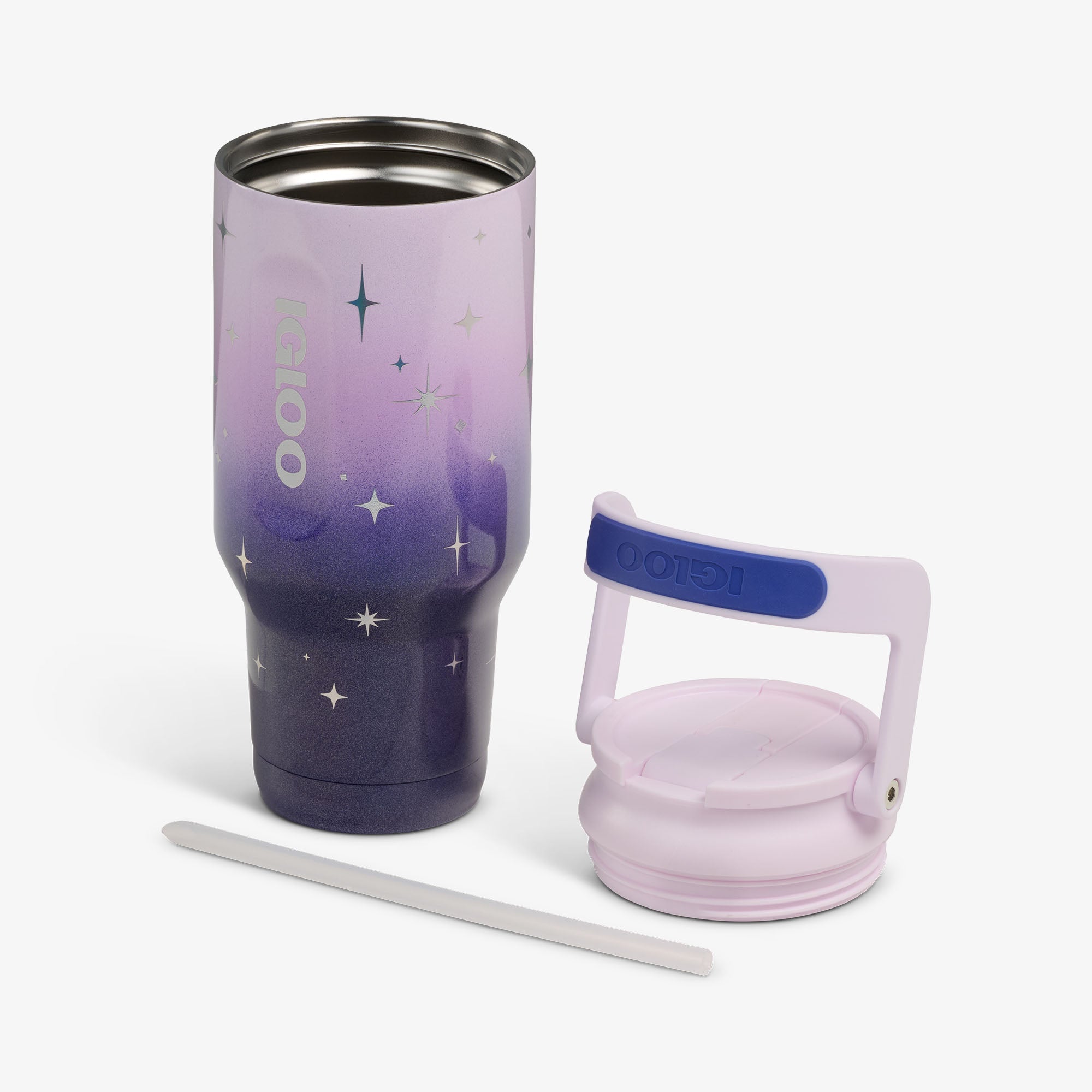 32 Oz Sport Sipper Bottle I7 - Mystic Purple - Open View