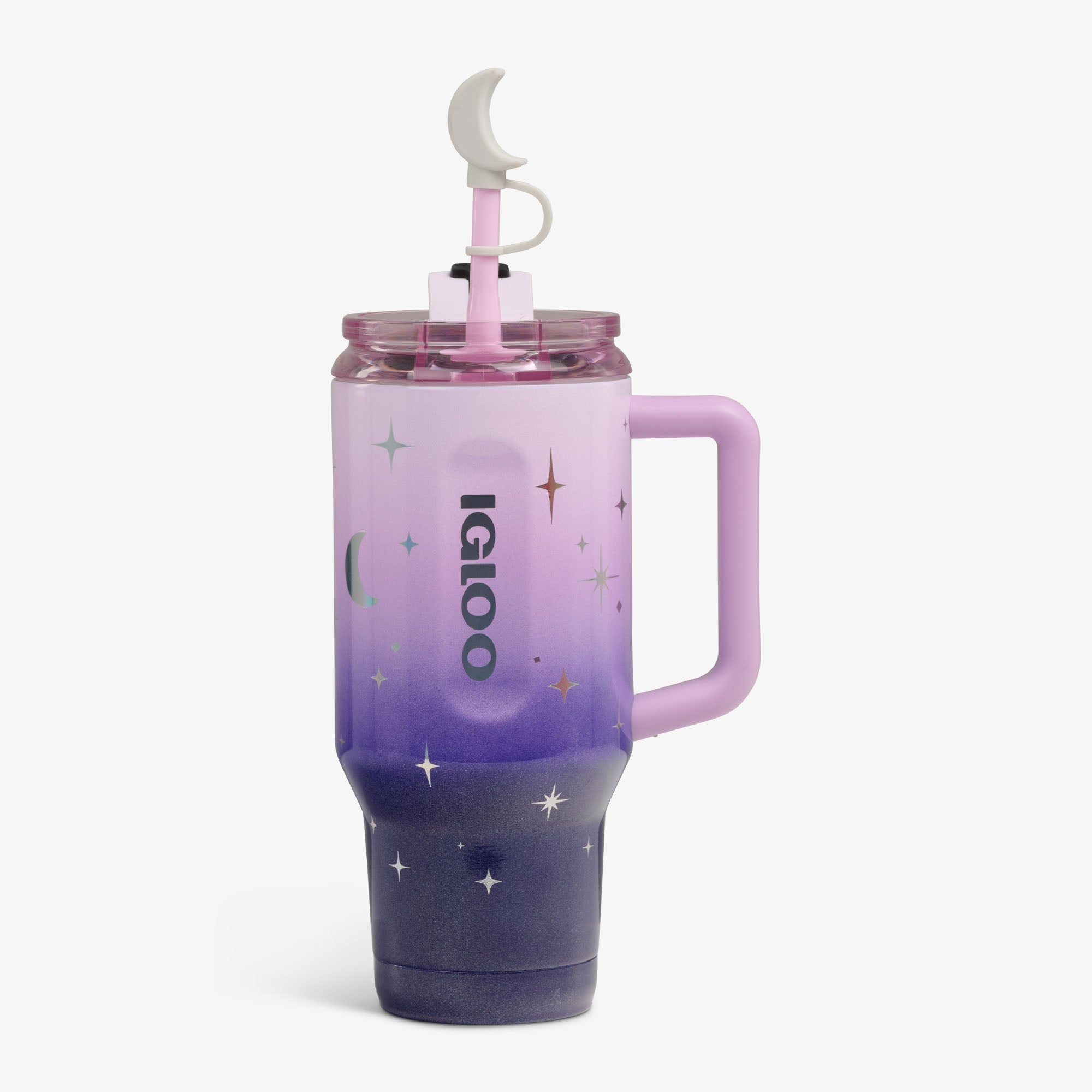 32 Oz Flip ‘n’ Sip Travel Mug X1 - Mystic Purple - Strap View