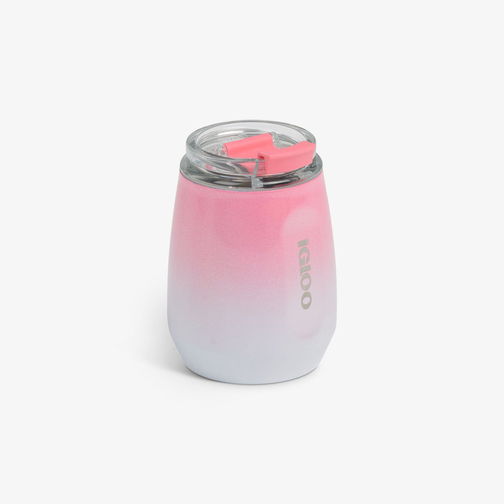 10 Oz Wine Tumbler C1 - Gradient Pink - Product View