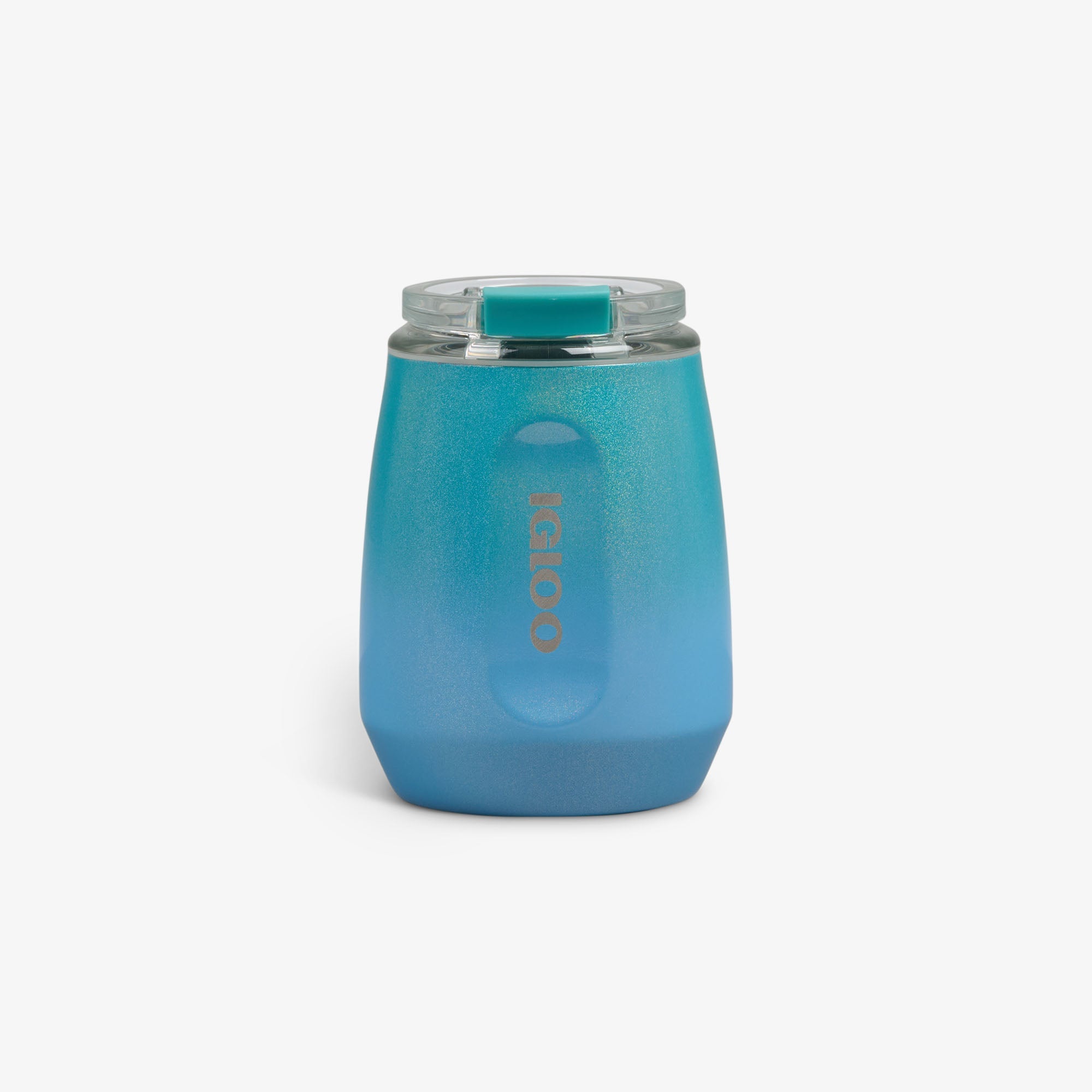 10 Oz Wine Tumbler C1 - Gradient Teal - Front View