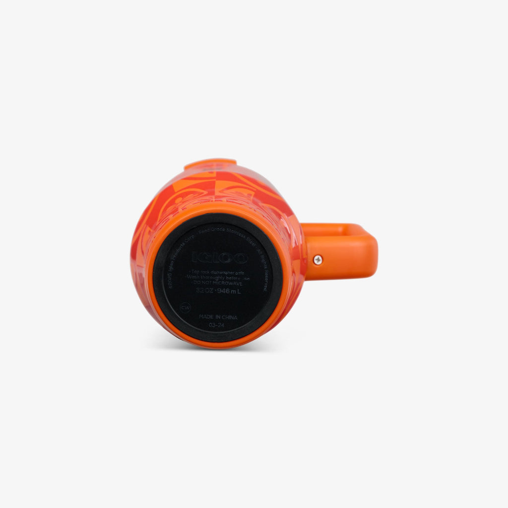 32 Oz Flip ‘n’ Sip Travel Mug X1 - Orange - Product View