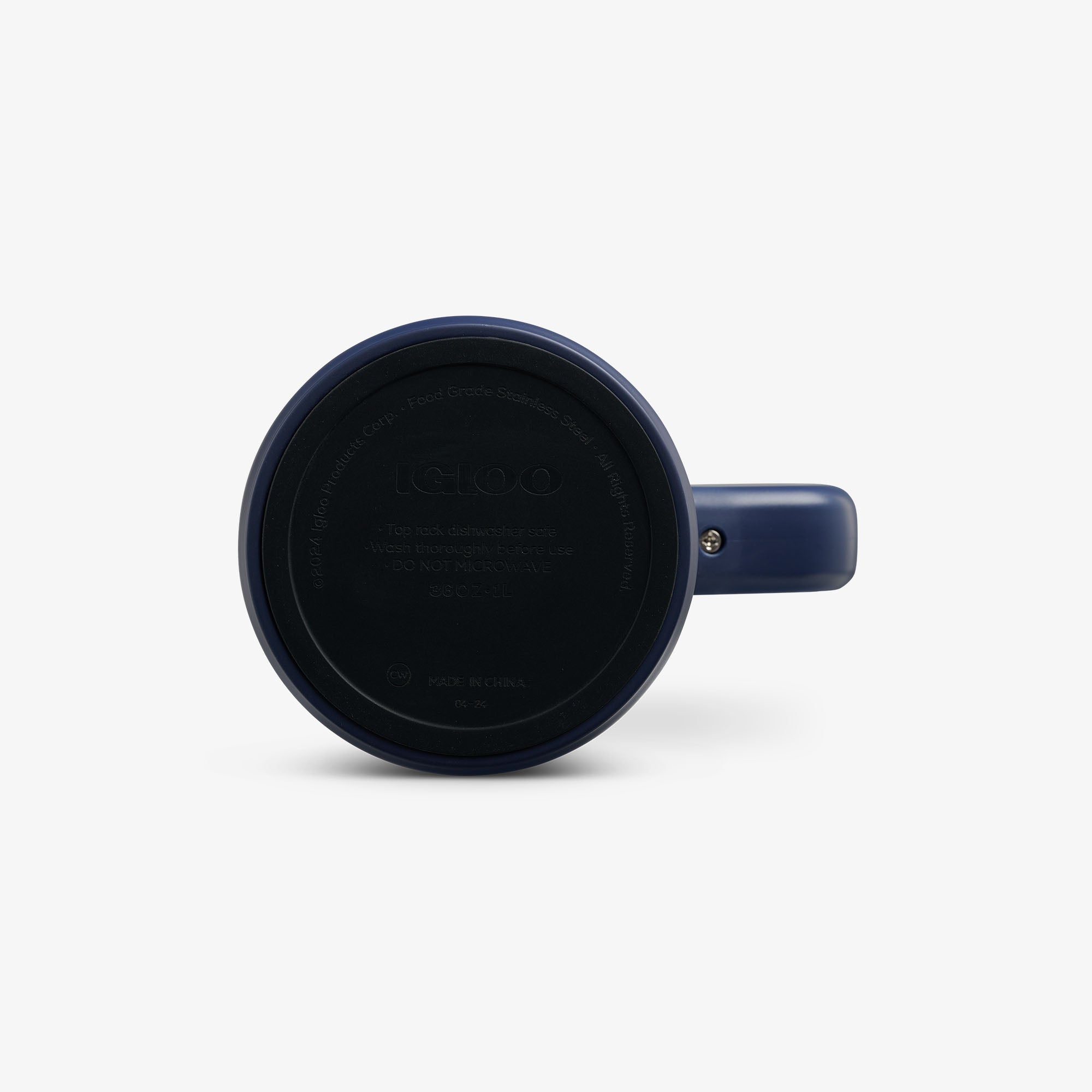 1L Beer Mug S9 - Navy Check - Product View