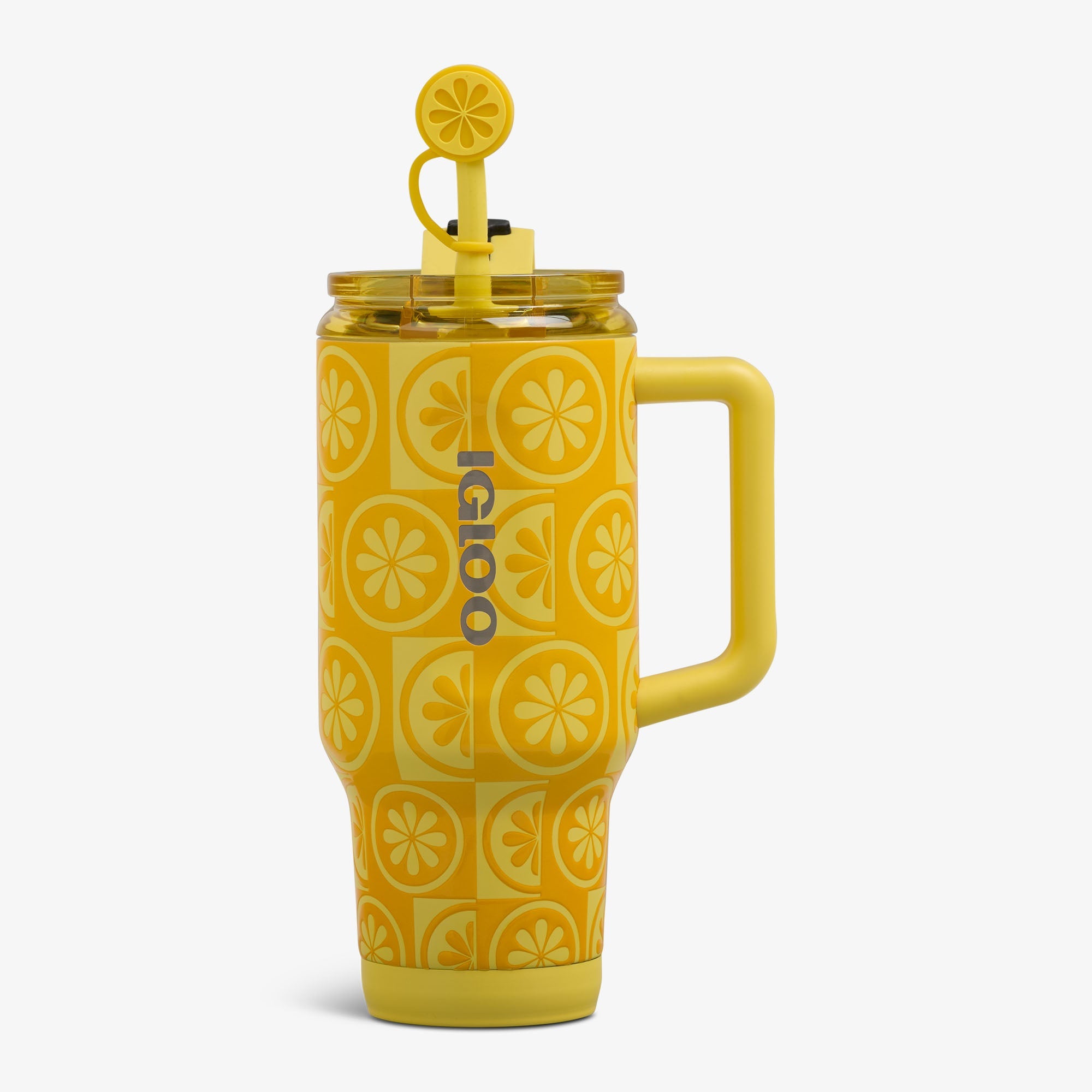 32 Oz Flip ‘n’ Sip Travel Mug X1 - Lemon - Front View